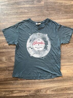 LETLUV for Anthropology Vintage Blondie Graphic Tee - Slate Grey